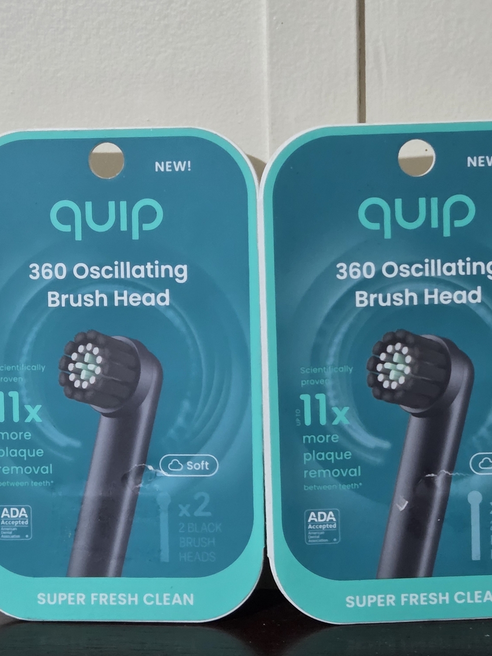 quip 360 Oscillating Brush Head Replacement - Black